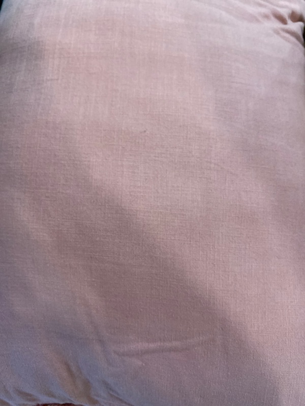 Photo 1 of oeko tex pink pillow