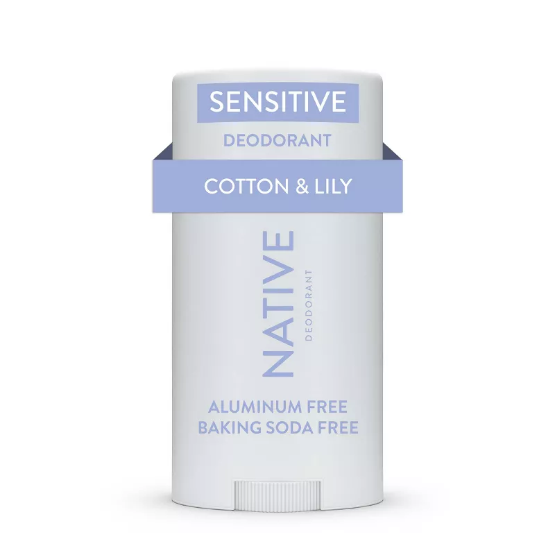 Photo 1 of Native Sensitive Deodorant - Cotton & Lily - No Baking Soda - 2.65 oz
