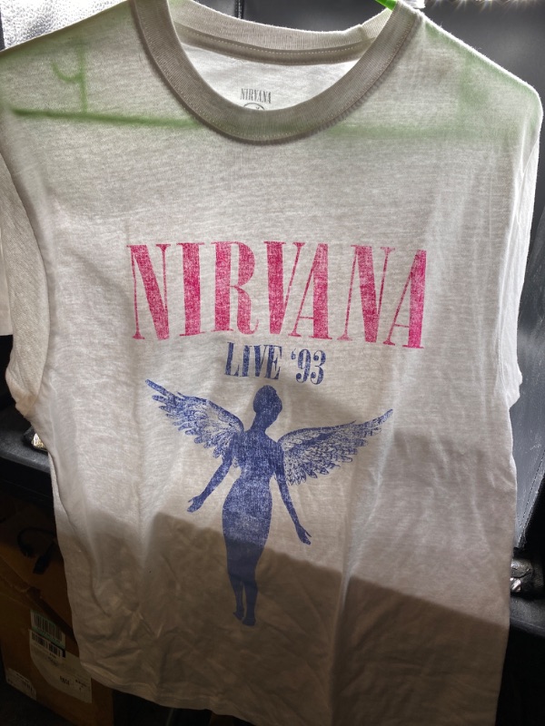 Photo 2 of Women's Nirvana In Utero Short Sleeve Graphic T-Shirt - White-SIZE LARGE
