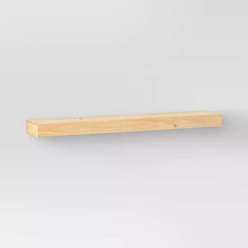 Photo 1 of 36" Floating Wood Shelf - Threshold™
