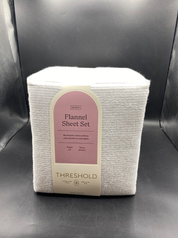 Photo 1 of Flannel Sheet Set - Threshold™-QUEEN
