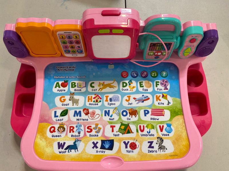 Photo 2 of VTech Explore And Write Activity Desk - Pink
