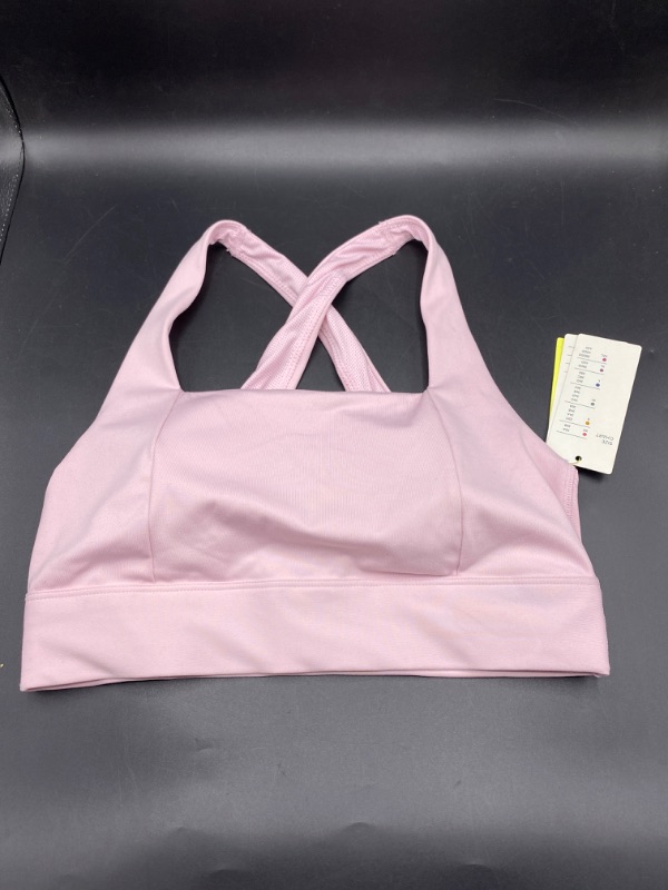 Photo 2 of Women's Medium Support Square Neck Crossback Sports Bra - All in Motion™ Pink S
