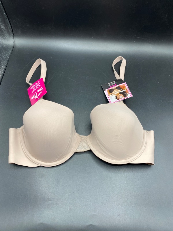 Photo 2 of (34C) Self Expressions Women's Simply the One Demi T-Shirt Underwire Bra in Pink (SE1200) | Size 34C | HerRoom.com
