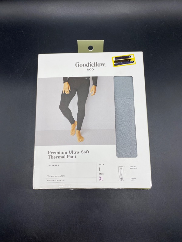 Photo 2 of Men's Premium Slim Fit Thermal Pants - Goodfellow & Co™ Gray XL
