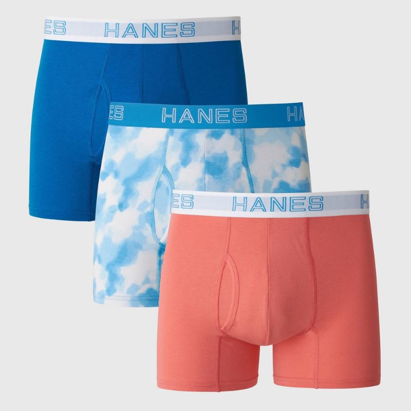 Photo 1 of Hanes Premium Men's Comfort Flex Fit Trunks 3pk - Blue/Red L
