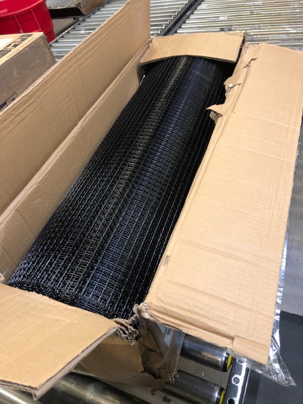 Photo 2 of 36'' x 100' 1/2inch Hardware Cloth 19 Gauge Black Vinyl Coated Welded Fence Mesh for Home and Garden Fence and Home Improvement Project (36'' x 100')