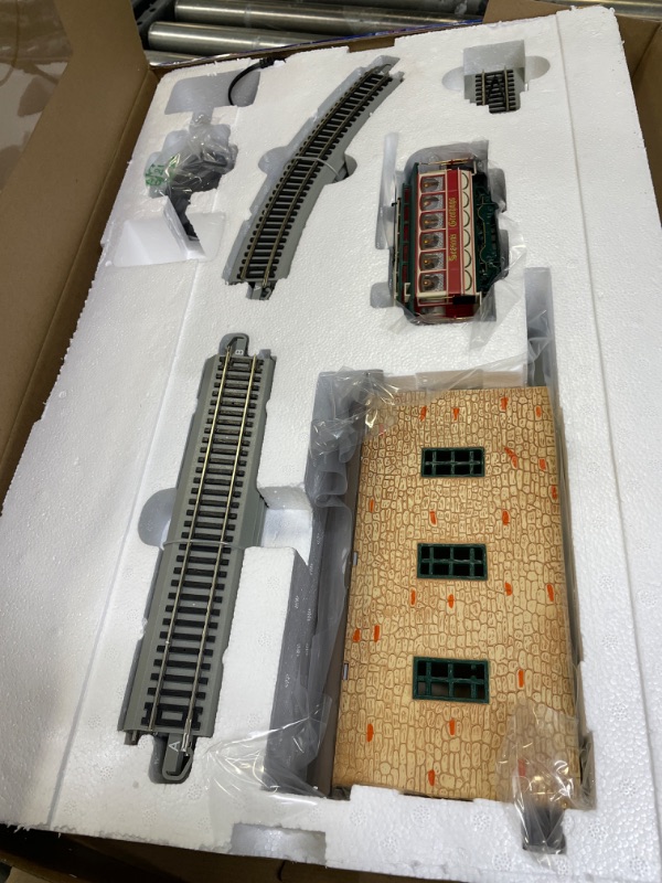 Photo 1 of Bachmann Trains Christmas Village Streetcar - On30 Scale Ready To Run Electric Train Set