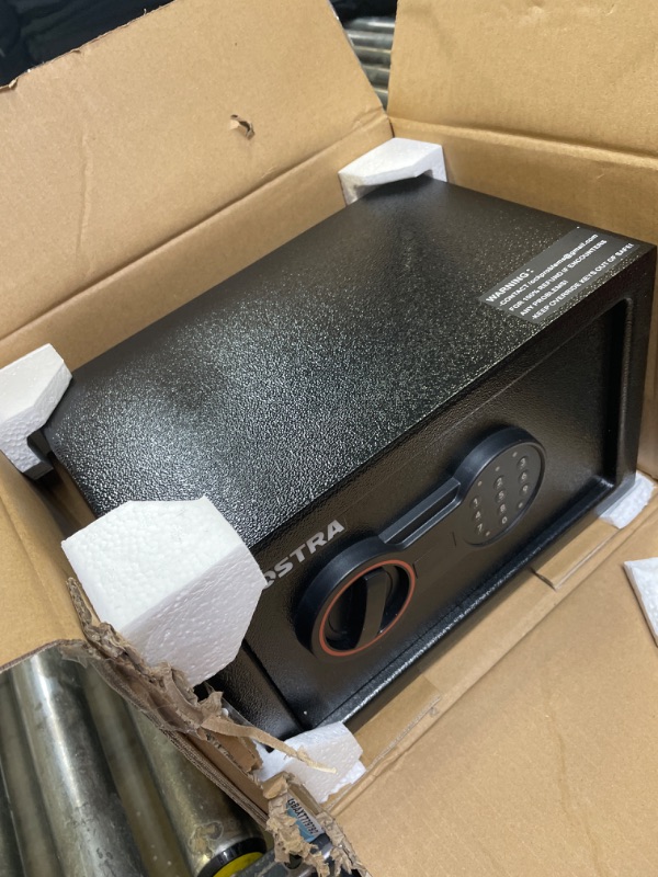 Photo 1 of Bostra Fireproof Safe Box with Sensor Light & Fireproof Bag, Money Safe Box with Digital Keypad,Security Safe Box for Home, 0.5 Cubic Small Safe with Keys & Pass Code for Cash Jewelry Documents