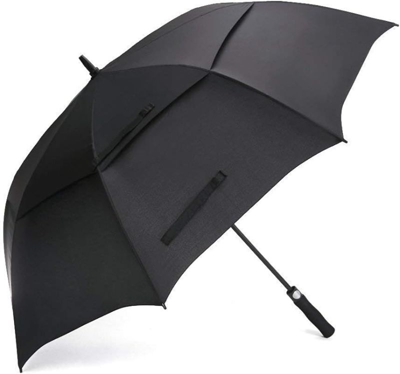 Photo 1 of BLACK UMBRELLA PLASTIC CLEAR  TIP