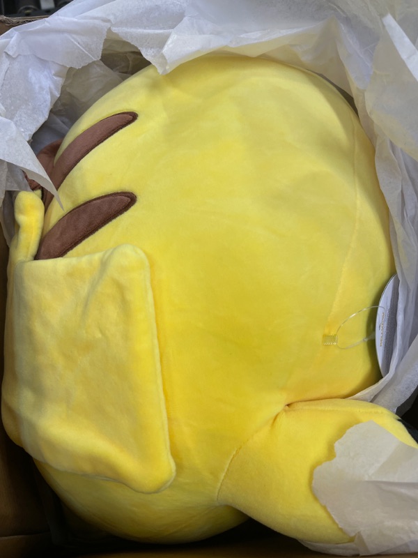 Photo 2 of Squishmallows Pokemon 14-Inch Pikachu Plush - Add Pikachu to Your Squad, Ultrasoft Stuffed Animal Large Plush, Official Kelly Toy Plush