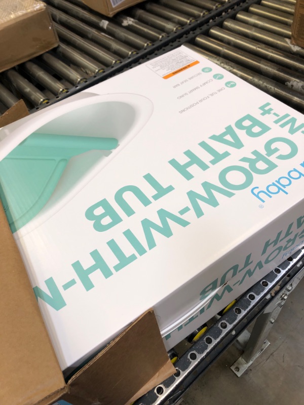 Photo 1 of 4-in-1 Grow-with-Me Bath Tub by Frida Baby Transforms Infant Bathtub to Toddler Bath Seat with Backrest for Assisted Sitting in Tub