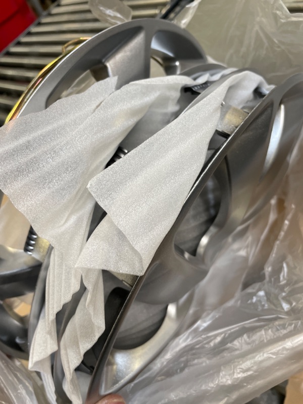 Photo 1 of AIBILUEOS 13 Inch Automotive Hubcap Set of 4 Silver Design Wheel Rim Covers Accessories-Snap On Auto Tire Replacement Exterior Cap Silver (13 Inch)