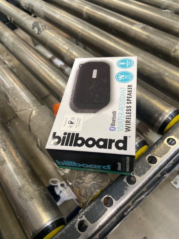 Photo 1 of billboard Water-Resistant Bluetooth Speaker, Black