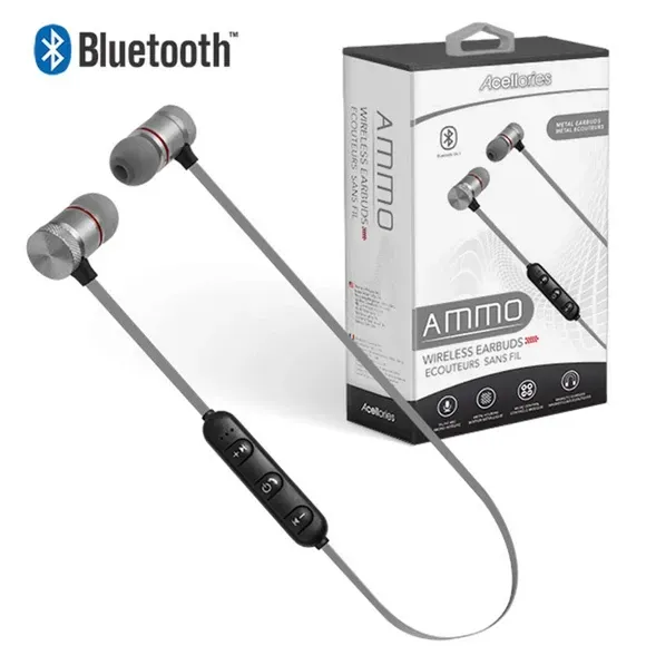 Photo 1 of Acellories Ammo Silver Wireless Bluetooth Earbuds