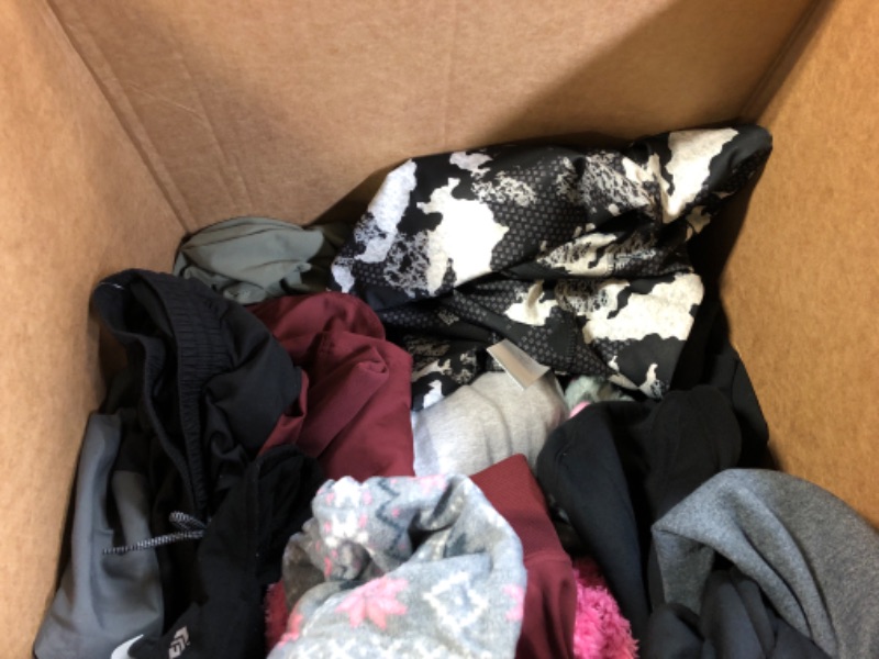 Photo 3 of Box Lot of Assorted Clothing. Multiple Sizes. Sold As Is. 
No Returns Accepted. 