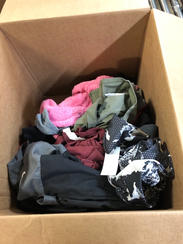 Photo 1 of Box Lot of Assorted Clothing. Multiple Sizes. Sold As Is. 
No Returns Accepted. 