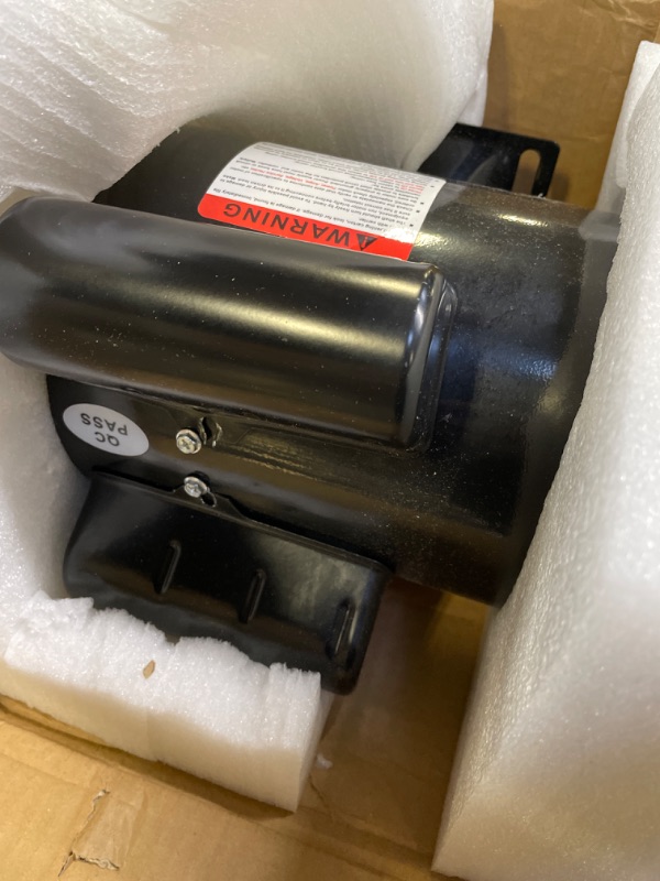 Photo 3 of 5HP Air Compressor Electric Motor, 230V 22 Amps, 56HZ Frame 3450RPM, 7/8" Keyed Shaft, CW/CCW Rotation, 2.25" Shaft Length for Air Compressors
