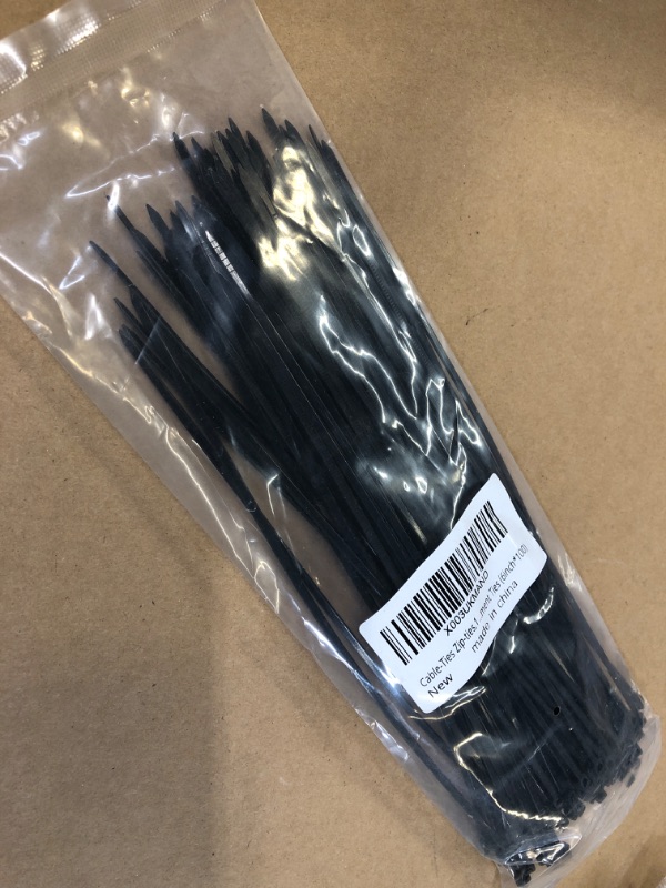 Photo 2 of Zip Ties,100 PCS Black Cable Ties Assorted Sizes 6 Inch,Multi-Purpose Self-Locking Nylon Cable Ties Cord Management Ties  