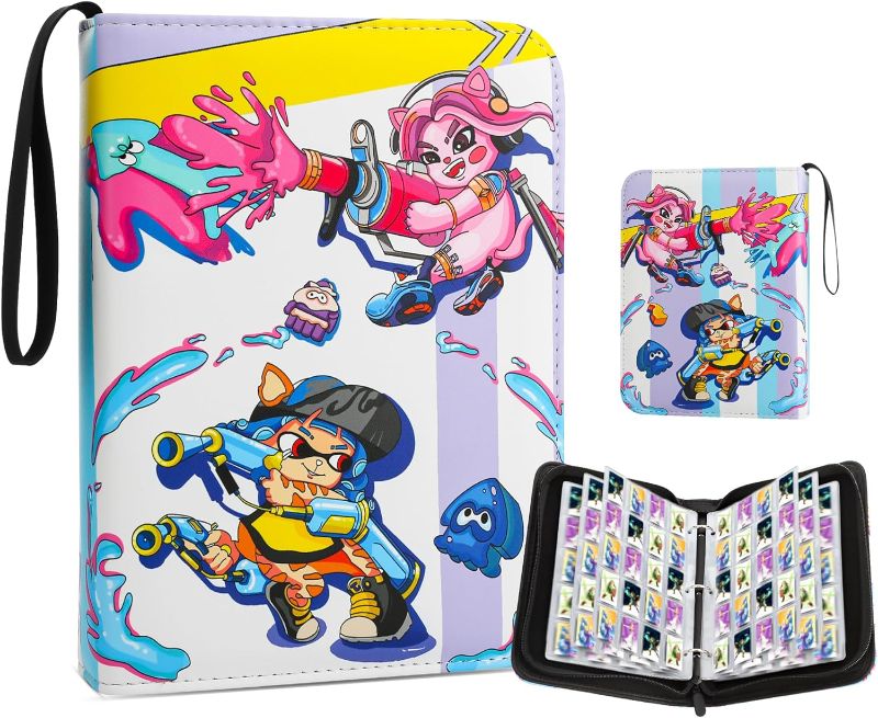 Photo 1 of 
FUNDIARY Holder Binder for Splatoon Amiibo Card, Mini Amiibo Card Storage Case, NFC Game Card Folder Album with Sleeves, EAV Hard Book with Hand Straps -...
Color:for Splatoon