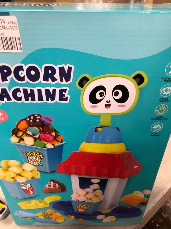 Photo 2 of Color Dough Popcorn Maker Kitchen Creations Pretend Party Play Food Set for Kids with 35 Kinds Food Half Models and 5 Cans Color Wheat Dough Compound
Visit the GOVOY Store