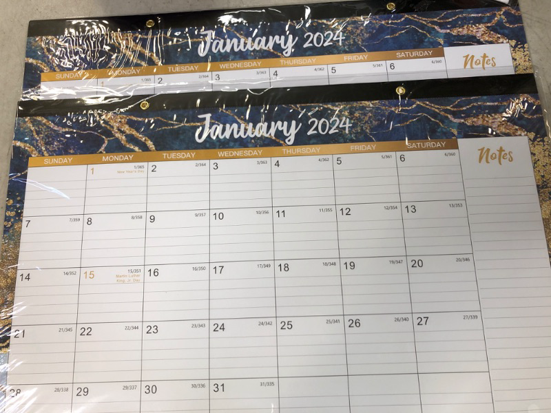 Photo 2 of 
2024-2025 Desk Calendar – Jul 2024 – Dec 2025, 18 Months Large Monthly Desk Calendar 2024-2025, 17" x 12", Desk Pad, Ruled Blocks, To-do List &...2PK