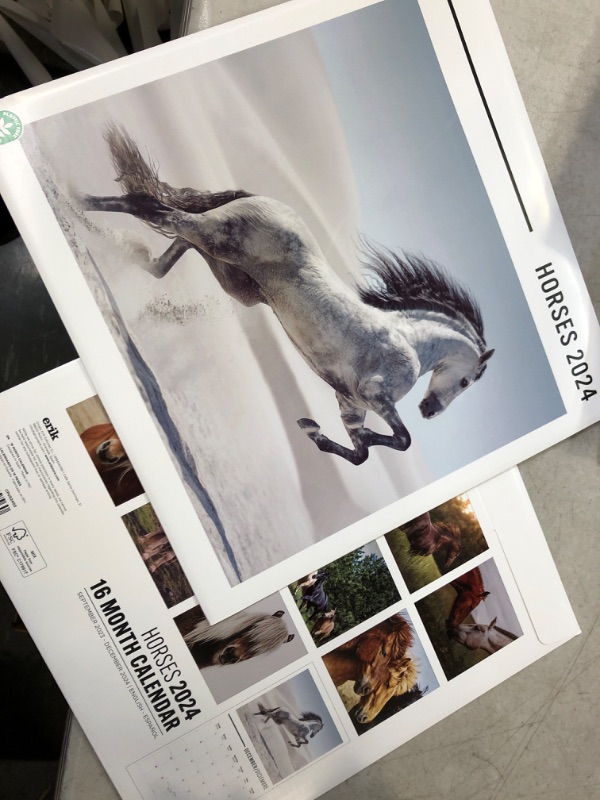 Photo 2 of Horse Calendar 2024 12" x 12" FSC® Plastic Free - Starts Week On Sunday | 12 Month Planner | Square Wall Calendar 2024 | Family Planner Calendar 2024 | Horse Wall Calendar 2024 Horses 2024   (2PK)