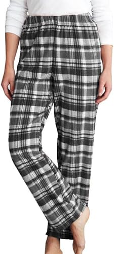 Photo 1 of Karlywindow Mens Plaid Pajama Pants Soft Fleece Lounge Sleep Pants PJ Bottoms 