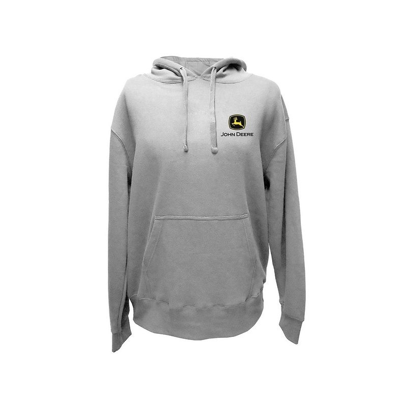 Photo 1 of John Deere Western Sweatshirt Mens Logo Build Virginia - Gray