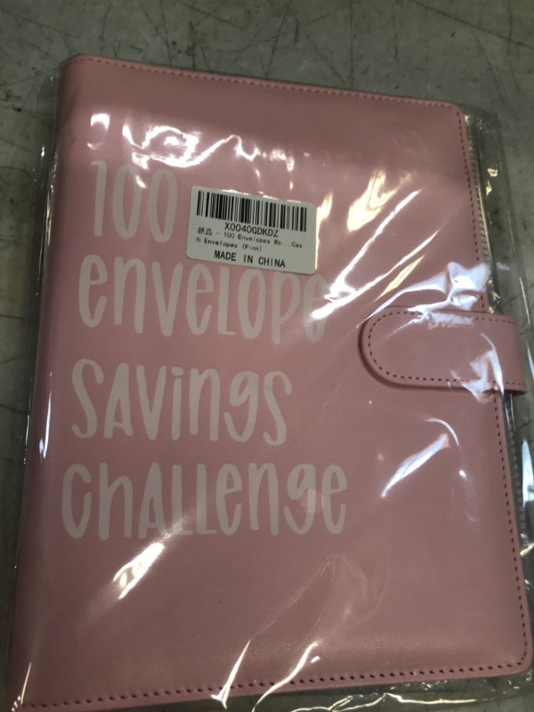 Photo 2 of 100 Envelopes Money Saving Challenge Binder,A5 Money Saving Budget Binder with Cash Envelopes - Savings Challenges Book for Planning and Saving $5,050 (Pink)