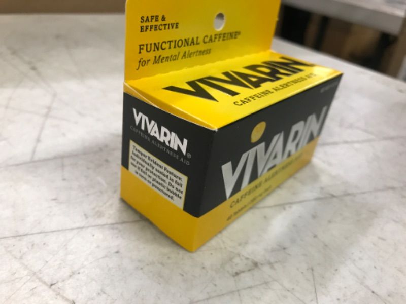 Photo 2 of exp date 06/2024---Vivarin, Caffeine Pills, 200mg Caffeine per Dose, Safely and Effectively Helps You Stay Awake, No Sugar, Calories or Hidden Ingredients, Energy Supplement, 40 Tablets