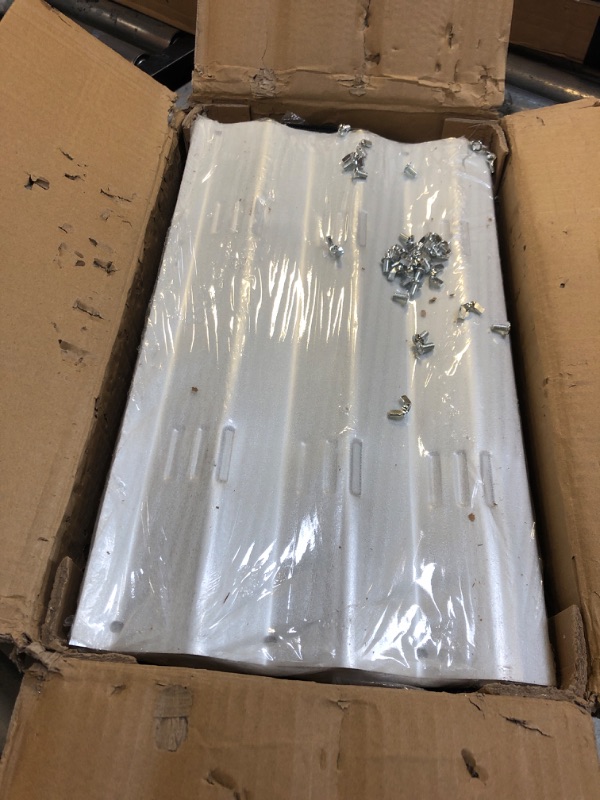 Photo 1 of POTEY Galvanized Raised Garden Bed 2Pcs, Metal Planter Boxes Outdoor for Vegetables Flowers Herb, Oval Large Planter Raised Beds Kit with Weed Barrier Fabric and Soil Ventilation Holes (5.7L*1.7W FT) 5.7‘L*1.7’W