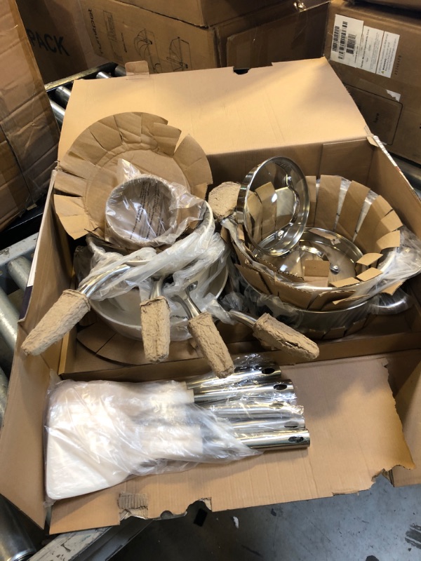 Photo 1 of Gotham Steel Hammered 15 Piece Pots and Pans Set Non Stick Cookware Set, Pot and Pan Set, Kitchen Cookware Sets, Non Toxic Ceramic Cookware Set, Induction Cookware, Dishwasher Safe, Cream White 15 Pc Cookware Set + Utensils