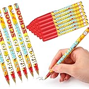 Photo 1 of Yeaqee 100 Pieces Welcome Back to School Pens First Day of School Ballpoint Pens Inspirational Pens with School Elements for Children and Students Reward Supplies