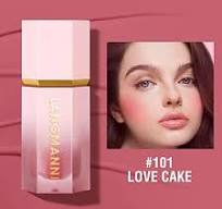 Photo 1 of LANGMANNI Soft Liquid Blush Makeup,Cream Blush For Cheeks.Long-Lasting,Waterproof And Velvet Texture Natural Glossy Liquid Blush For All Skin. (Blush#01+Contour#101+Highlighter#H1)