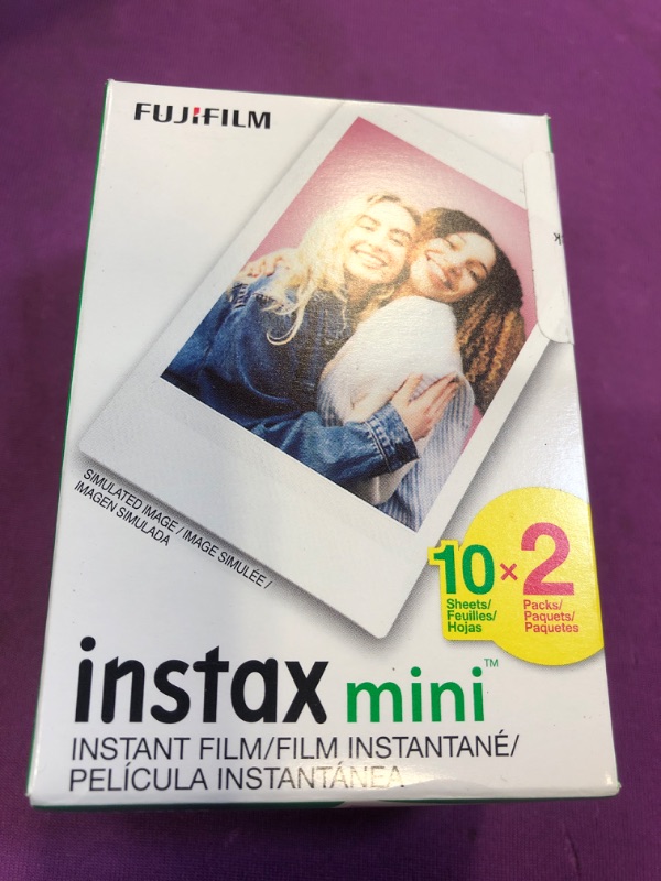 Photo 2 of Fujifilm Instax Mini Instant Film Twin Pack (White) 20 Film Pack Standard Film Packs