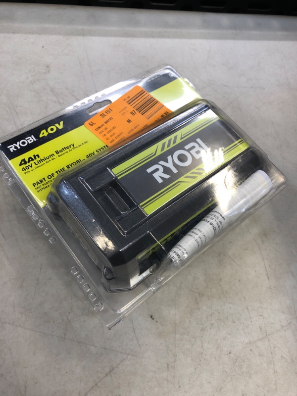 Photo 2 of Ryobi 40V 4.0 Ah Lithium-Ion Battery OP4040