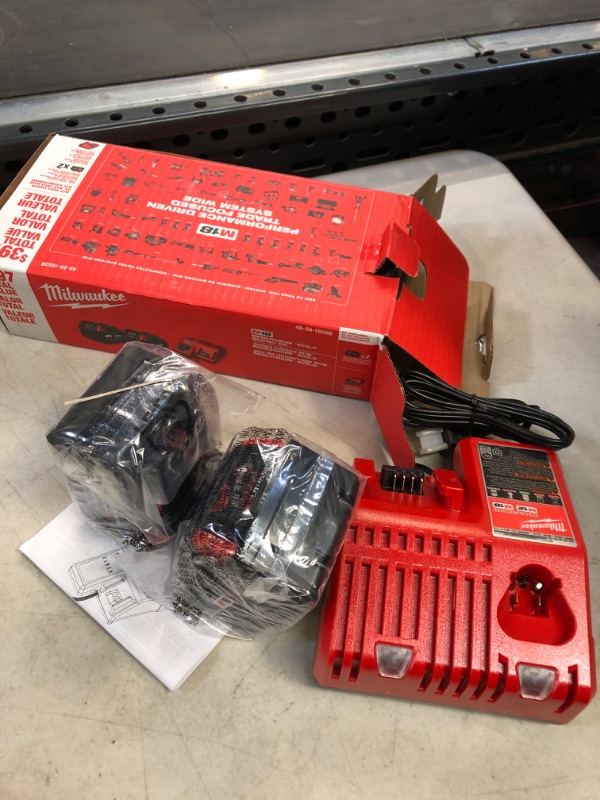 Photo 2 of M18 18-Volt Lithium-Ion XC Starter Kit with Two 5.0Ah Batteries and Charger