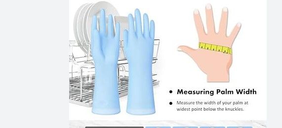 Photo 1 of  IUCGE Reusable rubber gloves 3  Pairs for cleaning Rubber dishwashing gloves for kitchen