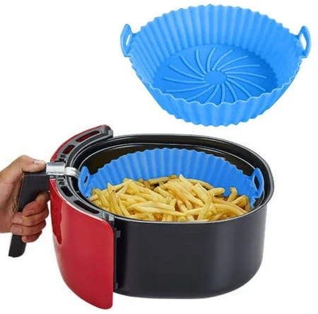 Photo 1 of 7.9inch Air Fryer Silicone Pot Round Liner