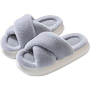 Photo 1 of Size 44/45--SOSUSHOE Womens Slippers House Slippers for Woman Fuzzy Slippers Platform Slippers Slippers for Women Indoor Fluffy