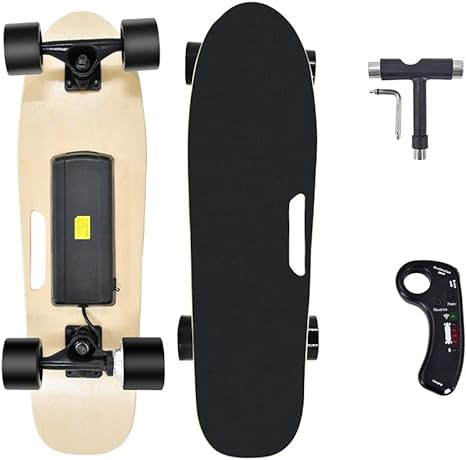 Photo 1 of Electric Skateboard with Wireless Remote Control, Electric Longboard for Adults 7 Layers Maple Electric Skateboards, 20 MPH Top Speed, 10 Miles Range
