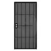 Photo 1 of 36 in. x 80 in. Universal/Reversible Su Casa Black Surface Mount Outswing Steel Security Door with Expanded Metal Screen
