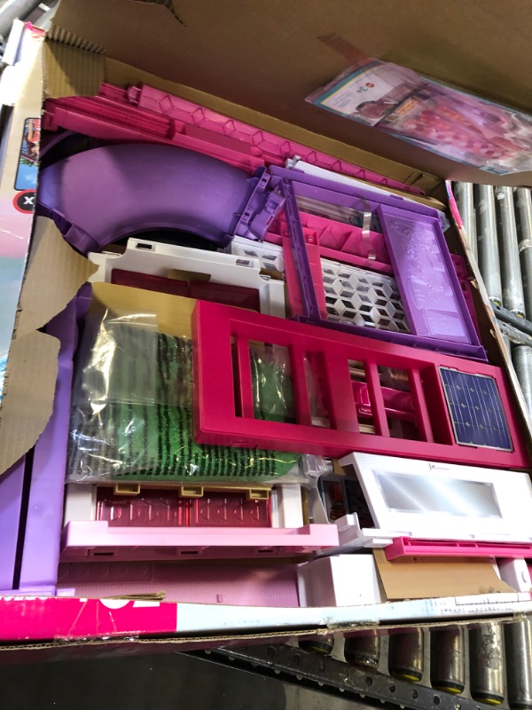 Photo 3 of Barbie Dreamhouse, Doll House Playset with 70+ Accessories Including Transforming Furniture, Elevator, Slide, Lights & Sounds Wheelchair Accessible Elevator