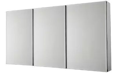 Photo 1 of 36 in. W x 31 in. H Rectangular Aluminum Medicine Cabinet with Mirror, *FACTORY SEALED*
