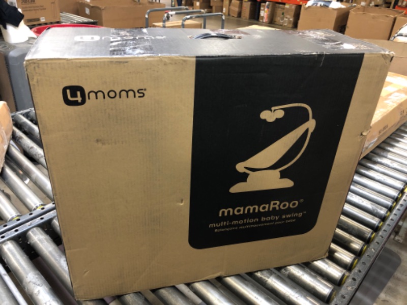 Photo 3 of 4moms MamaRoo Multi-Motion Baby Swing, Bluetooth Enabled with 5 Unique Motions, Black