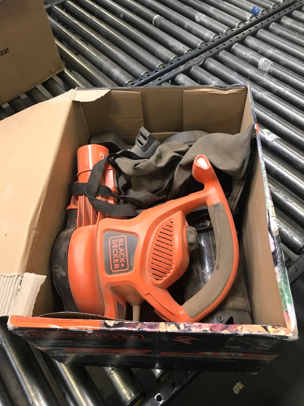 Photo 2 of BLACK+DECKER 3-in-1 Electric Leaf Blower, Leaf Vacuum, Mulcher (BEBL7000)