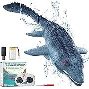 Photo 1 of BEZGAR Remote Control Dinosaur Toys for Kids 5-7 2.4Ghz Remote Control Shark Mosasaurus with Rechargeable Battery, RC Dinosaur for Swimming Pool Toy Bathroom Summer Gift for Boys Girls 3 4 5 6 7