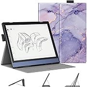 Photo 1 of Fintie Folding Case Compatible with BOOX Note Air 2 (2021) & BOOX Note Air 2 Plus (2022) Tablet 10.3 inch - [Flex Stand] Multi-Angle Foldable Stand Cover with Auto Sleep/Wake, Lilac Marble