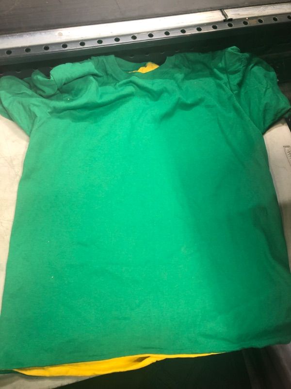 Photo 1 of Size L--reversible green/yellow T-shirt [Merry Garden Athletic Wear]